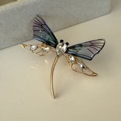 İthal Taşlı Yusufçuk Broş