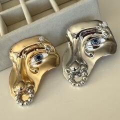 İthal Zirkon Taşlı Silüet Model Tasarım Broş