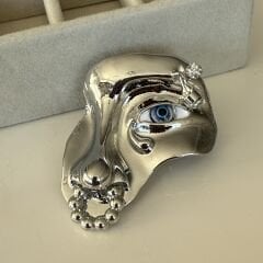 İthal Zirkon Taşlı Silüet Model Tasarım Broş