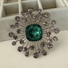 İthal Taşlı Tasarım Broş