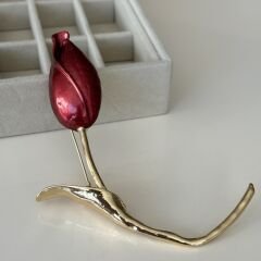 İthal Lale Model Broş