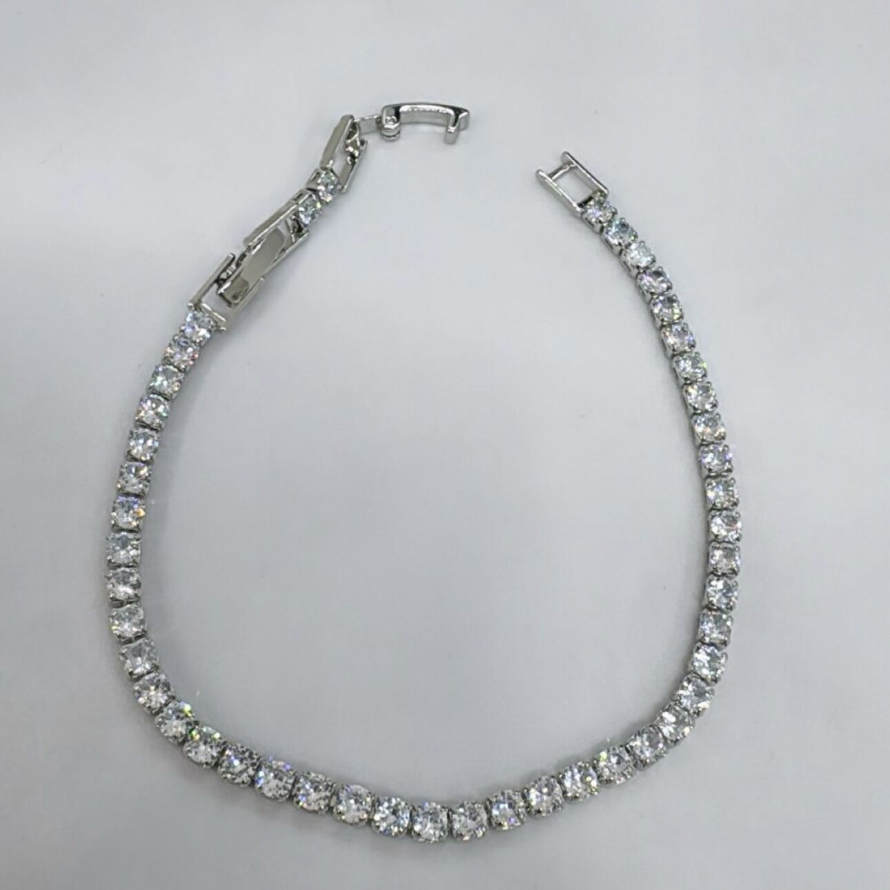 Özel Seri 14K Gümüş Kaplama  Gümüş İnce Su Yolu  Sıra Bileklik