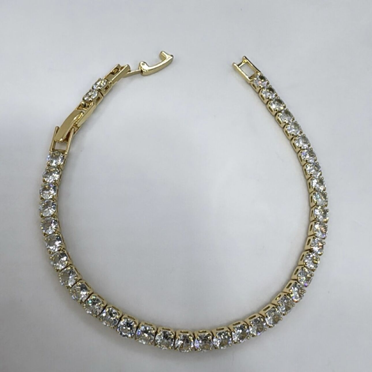 Özel Seri 14K Altın Kaplama  Kalın Su Yolu Sıra Bileklik