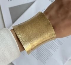 Özel Seri İşlemeli Kalın Kelepçe Bileklik