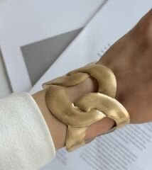 Özel Seri Zincir Görünüm Kelepçe Bileklik