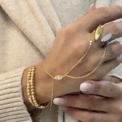 Özel Seri Damla Taş Detay Zincir Şahmeran