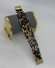 Leopar Desen Dokuma Bileklik