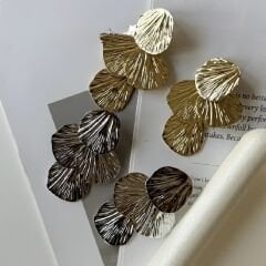 Özel Seri Kabuk Model Sallantı Küpe