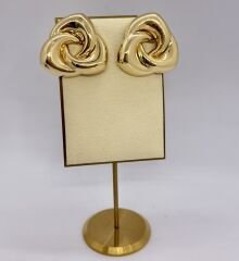 Özel Seri Kıvrım Plaka Vintage Küpe