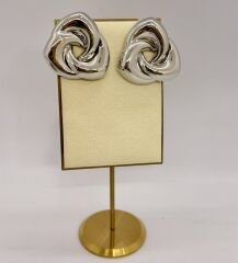 Özel Seri Kıvrım Plaka Vintage Küpe