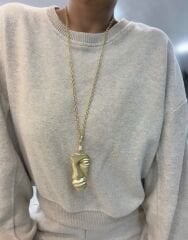 Özel Seri Plaka Silüet Kolye ( 82 Cm )