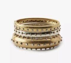 Özel Seri Marka Model Üçlü Mix Kelepçe Bileklik Seti