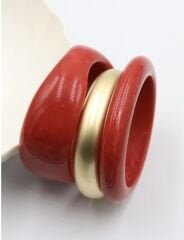 Özel Seri Marka Model Üçlü Mix Kelepçe Bilezik Seti