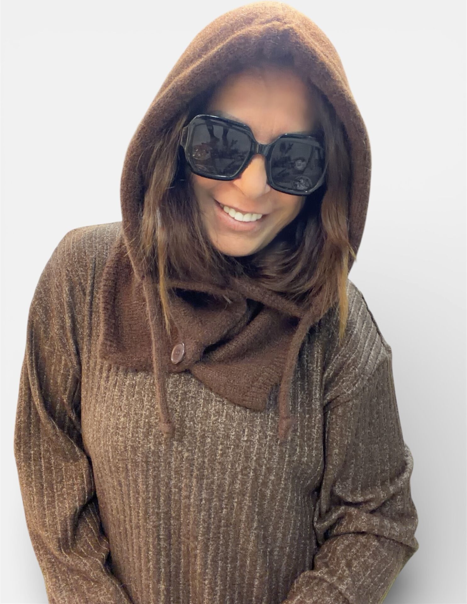 Yumuşak Dokulu Düğmeli Balaclava