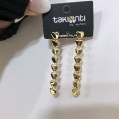 Kalp Plaka Sallantı Küpe