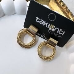 Özel Seri Parlak Çoklu Tel Sarma Küpe