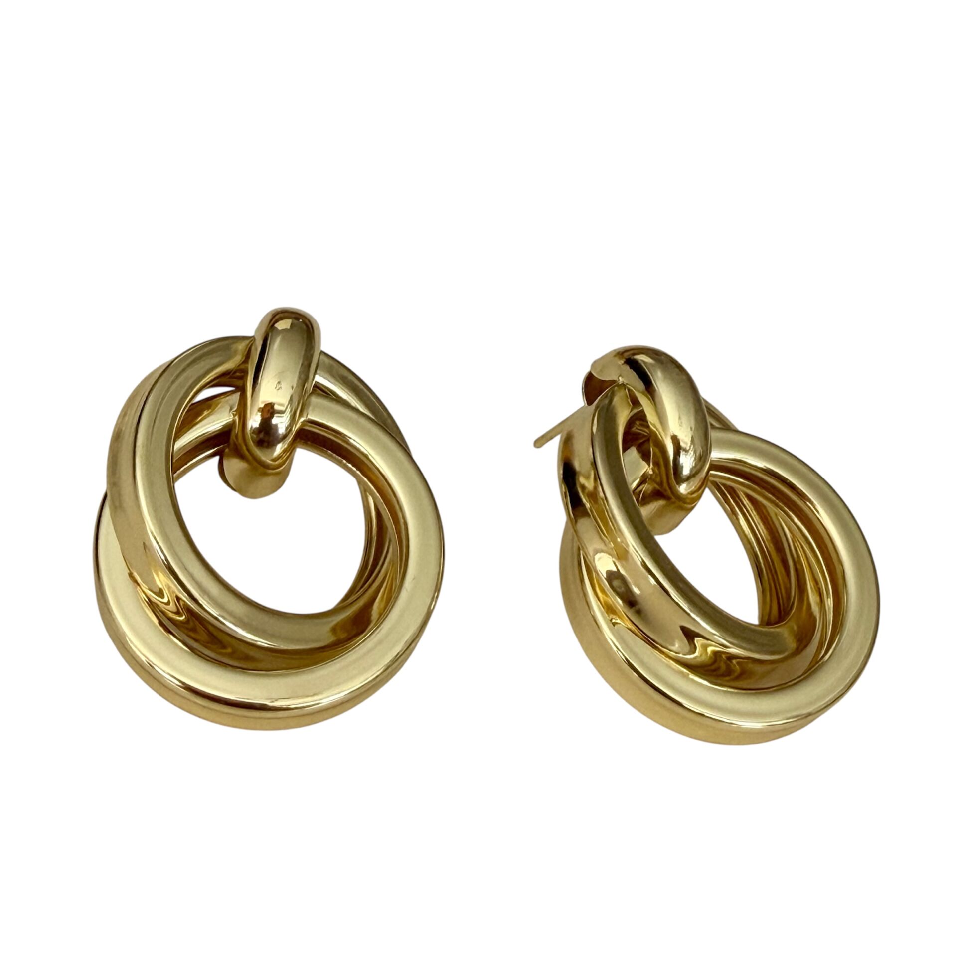 Çift Halkalı Vintage Küpe