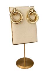 Çift Halkalı Vintage Küpe