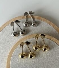 Özel Seri Plaka Kiraz Küpe