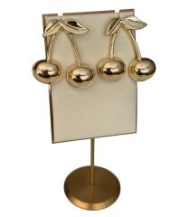 Özel Seri Plaka Kiraz Küpe