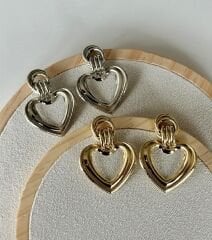 Özel Seri Vintage Kalp Küpe
