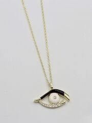 Özel Seri Taşlı Göz Kolye (45+5 cm)