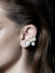 Özel Seri Büyüklü Küçüklü İncili  Kıkırdak Küpe (2’li)