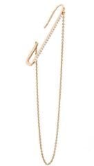 Özel Seri Taşlı Zincir Sallantı Tasarım Kıkırdak Küpe