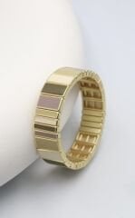 Porselen Kaplama Mat Renk Geçişli Dikdörtgen Model Lastikli Bileklik