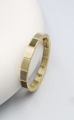 Porselen Kaplama Dikdörtgen Model Mat Renk Geçişli Lastikli Bileklik