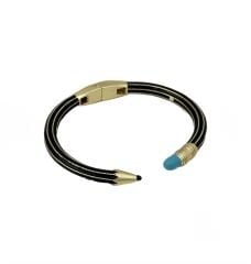 Özel Seri Kalem Gold Şerit Detay Kelepçe Bileklik