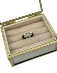 Özel Seri Kalem Gold Şerit Detay Önden Kapama Yüzük