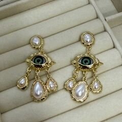 Özel Seri Vintage Göz Küpe