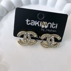 Marka Model Taşlı Minimal Küpe