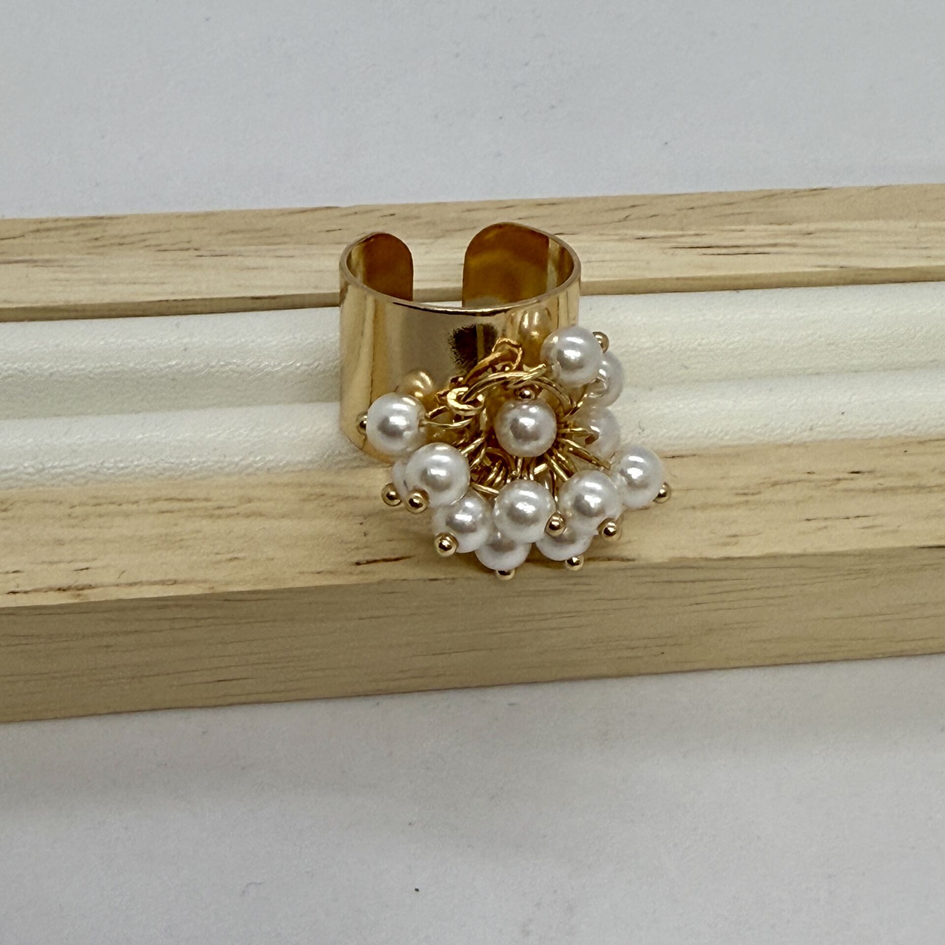 Özel Seri Çoklu İnci Sallantı Yüzük