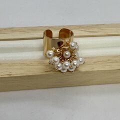 Özel Seri Çoklu İnci Sallantı Yüzük