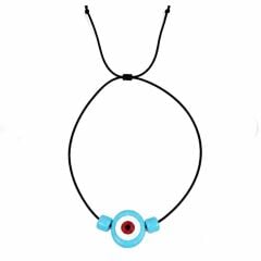 Nazar Cam Boncuk Asansörlü Choker Kolye