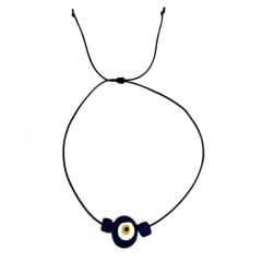 Nazar Cam Boncuk Asansörlü Choker Kolye