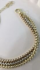 Üç Renk Dişli Zincir Bileklik