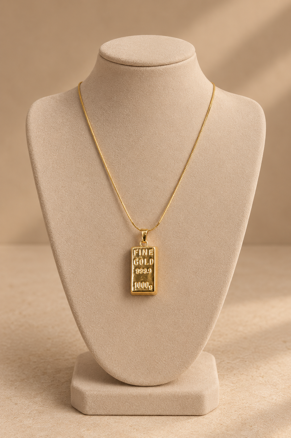 Özel Seri Fine Gold Külçe Kolye
