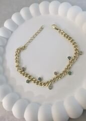 Taş Sallantı Zincir Bileklik