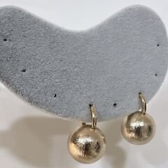 Tırtıklı Gülle Model Topçuk Küpe
