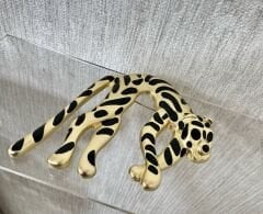 İthal Mat Gold Plaka Çita Broş