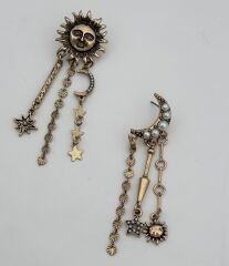 Özel Seri Marka Model Etnik Desen Çoklu Charm Sallantılı Küpe