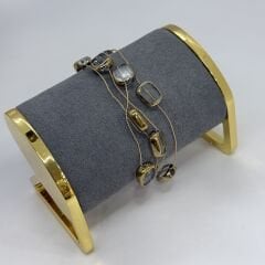 Özel Seri Kare Kesme Cam Çoklu Tel Bileklik