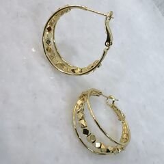 Özel Seri İthal Topçuk Dorika Detay Çoklu Görünüm Halka Küpe