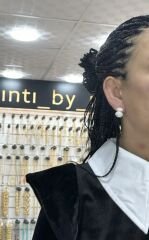 Özel Seri İthal Zirkon Taşlı Klipsli Tasarım Küpe