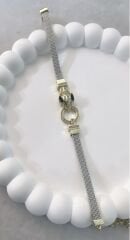 Özel Seri Çelik Kasa Zirkon Taşlı Yılan Baş  Bileklik