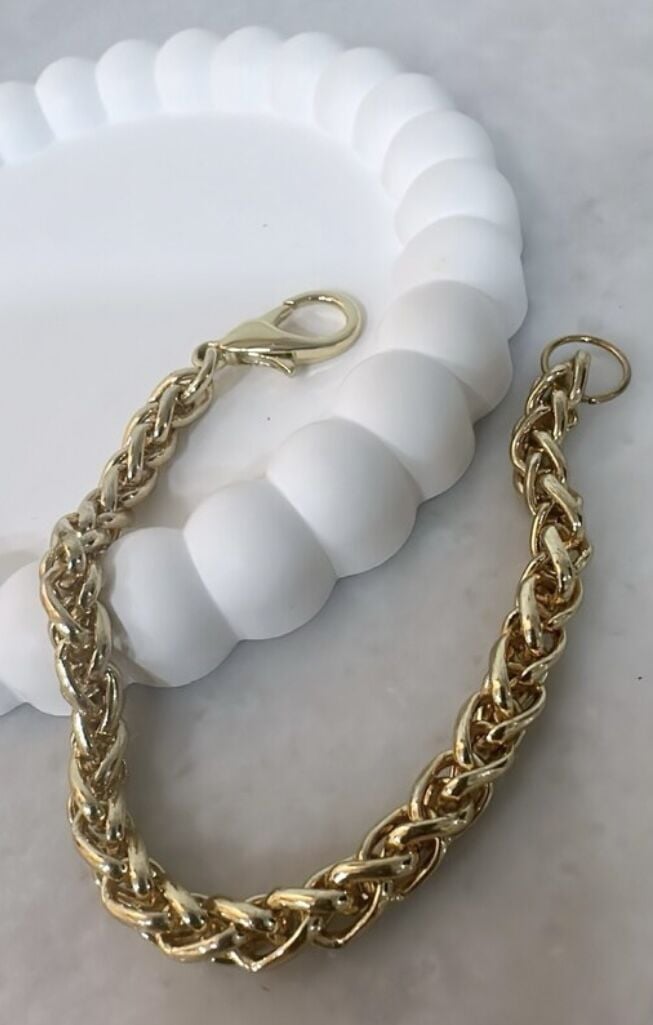 Özel Seri 14K Altın Kaplama  Zincir Bileklik