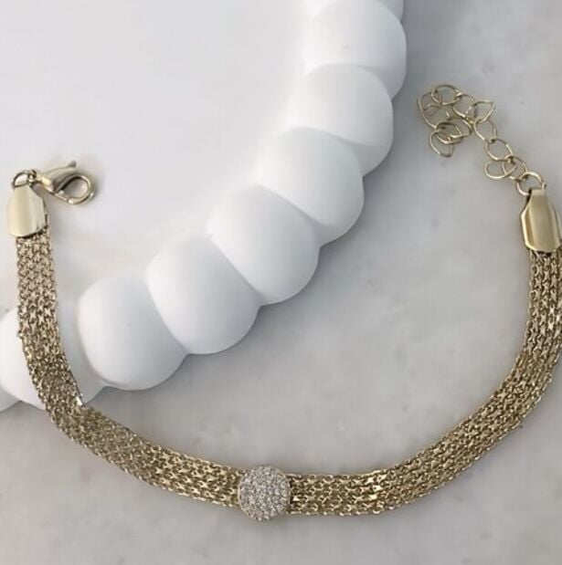 Özel Seri 14K Altın Kaplama  Model Bileklik